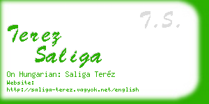 terez saliga business card